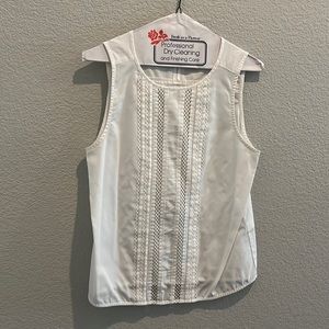 White cotton tank, Banana Republic Factory, size small.